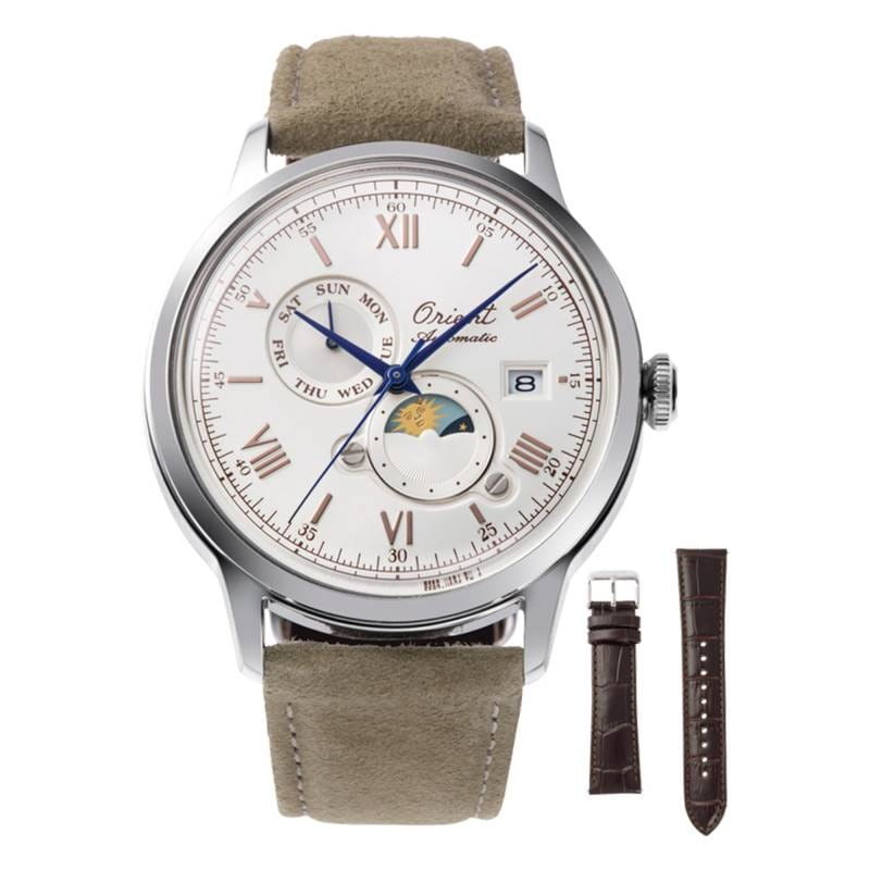 Orient Orient Sun & Moon RA-AK0808S (RN-AK0808S)  — детали корпуса и кожаный