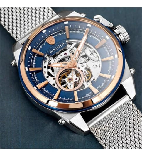 Wainer Wainer Iconic WA.25988-C мужские часы синий циферблат на запястье