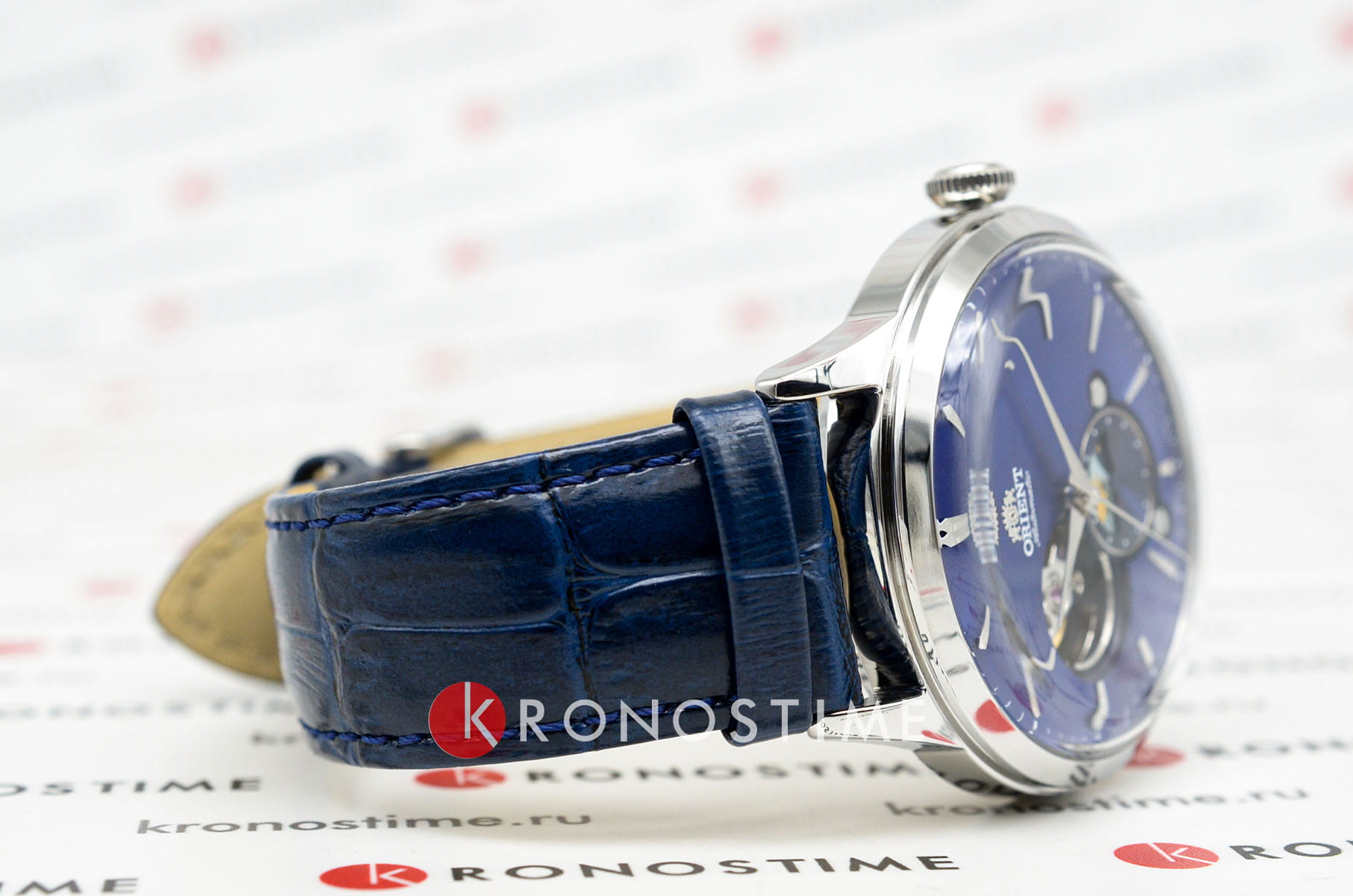 Orient Orient Automatic RA-AS0103A (RN-AS0103A), sun and moon япония мужские часы на браслете кожаный боковой вид