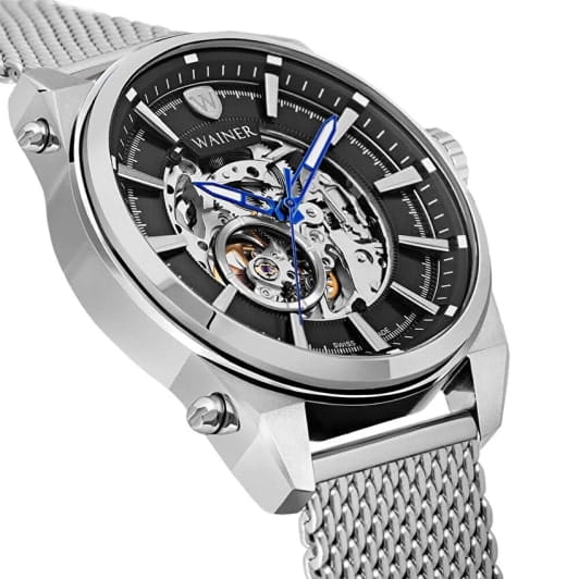 Wainer Wainer Iconic WA.25988-A,  швейцария мужские часы на браслете нержавеющая сталь боковой вид