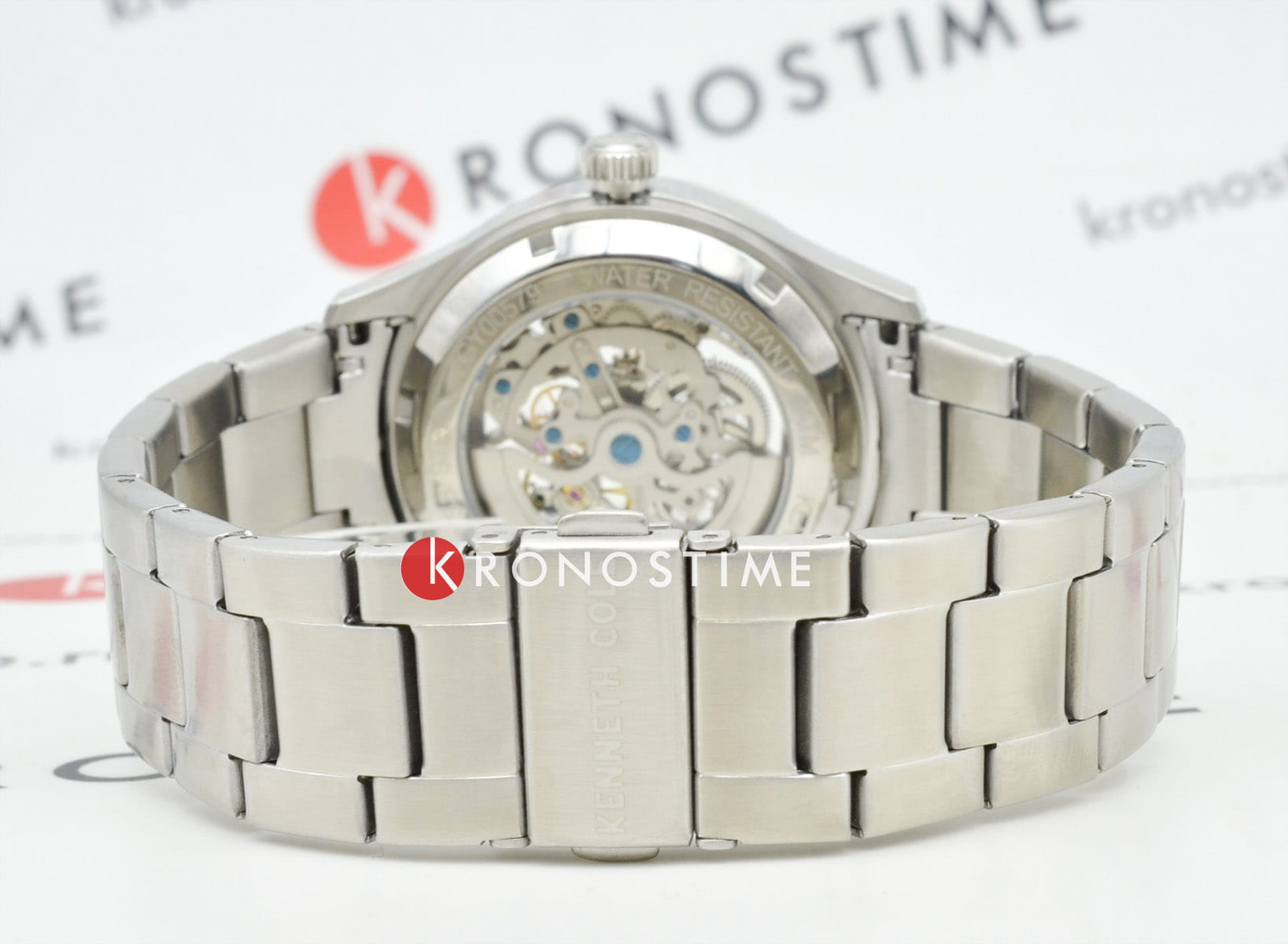 Kenneth Cole Kenneth Cole Automatic KCWGY0057903 механические мужские часы часы крупный план синий циферблата