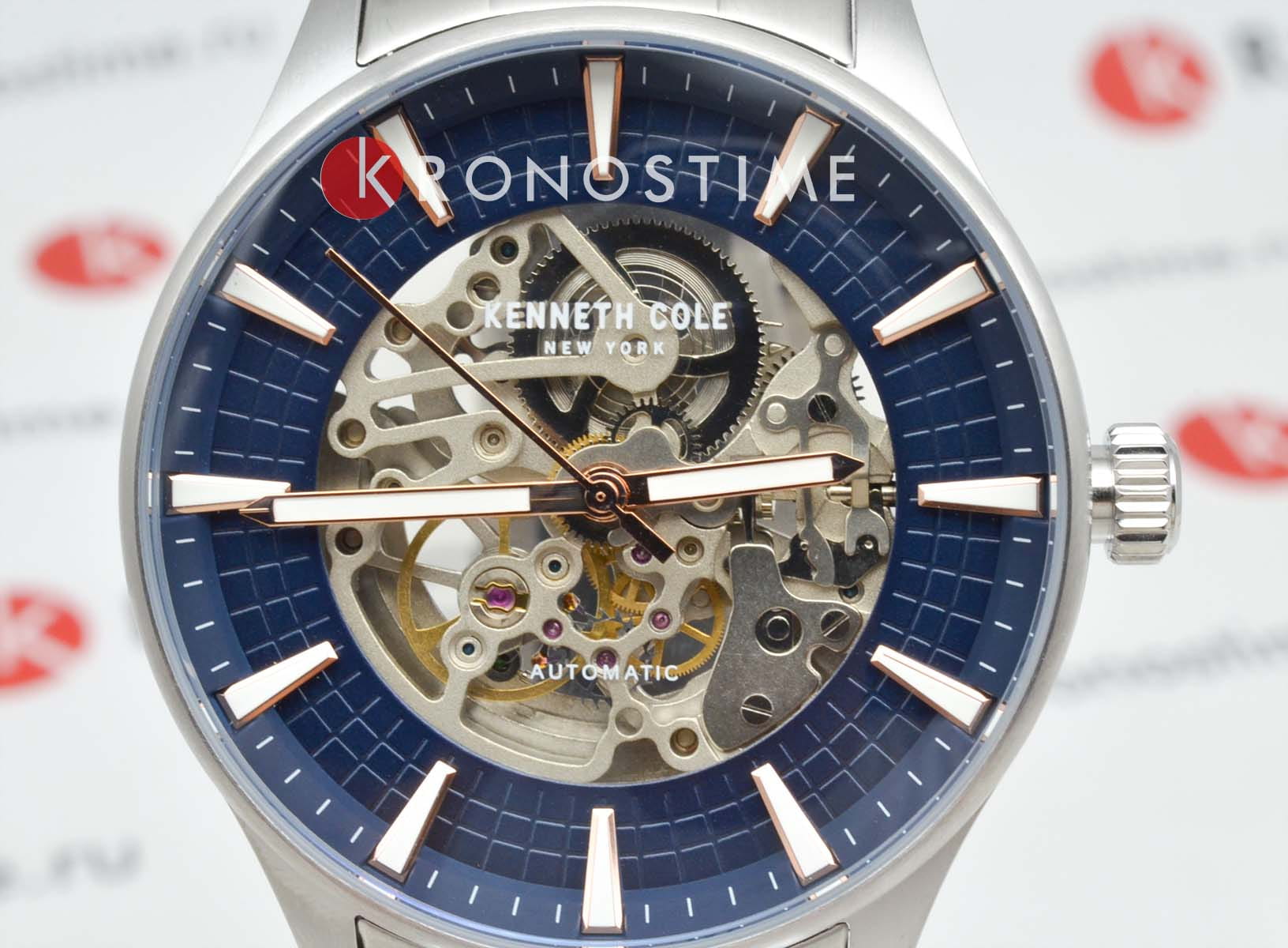 Kenneth Cole Kenneth Cole Automatic KCWGY0057903,  сша мужские часы на браслете нержавеющая сталь боковой вид