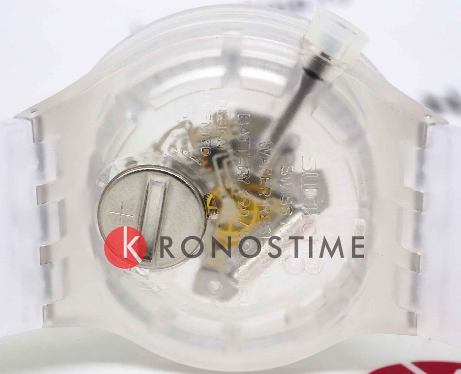 Swatch Swatch Big Bold Lacquered SB01K100 кварцевые мужские часы часы крупный план белый циферблата