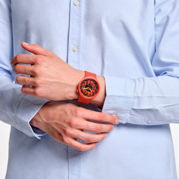 Swatch Swatch Big Bold Lacquered SB01R100  — детали корпуса и силикон