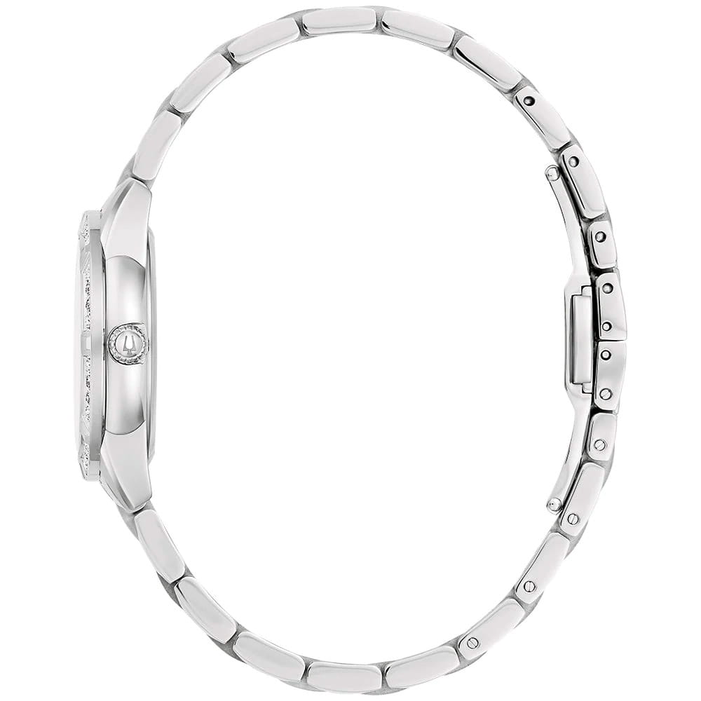 Bulova Bulova Sutton 96R253,  сша женские часы на браслете нержавеющая сталь боковой вид