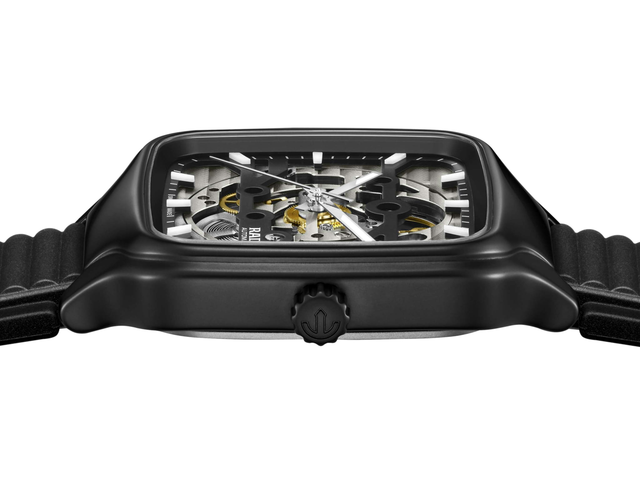 Rado Rado True Square Automatic Skeleton R27197169, true square швейцария женские часы на браслете каучук боковой вид