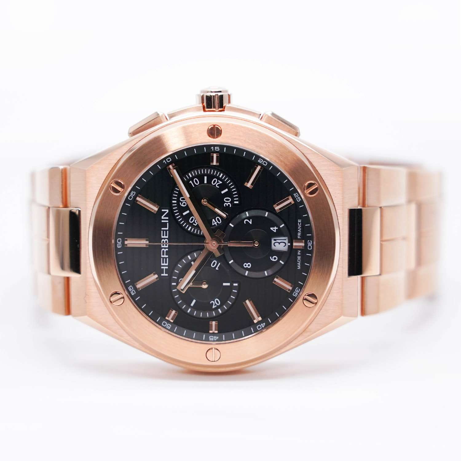 Оригинальные часы Herbelin Herbelin Cap Camarat 37645BPR14 кварцевые калибр механизма ronda 3540.d общий вид