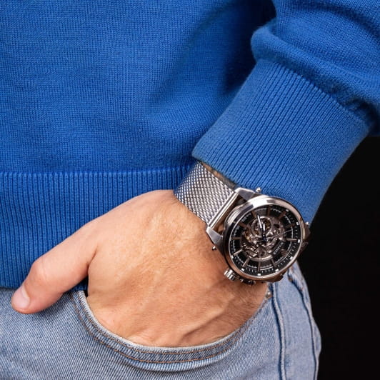 Wainer Wainer Iconic WA.25988-A мужские часы черный циферблат на запястье