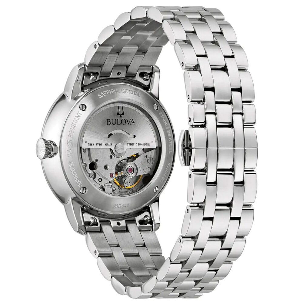 Bulova Bulova Hudson 96B447,  сша мужские часы на браслете нержавеющая сталь боковой вид