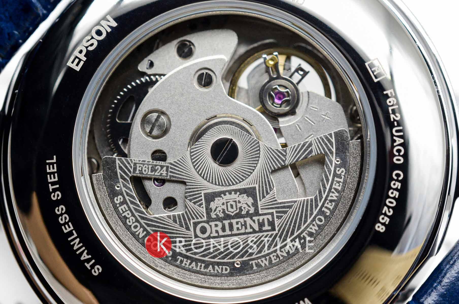 Orient Orient Automatic RA-AS0103A (RN-AS0103A) механические мужские часы часы крупный план синий циферблата