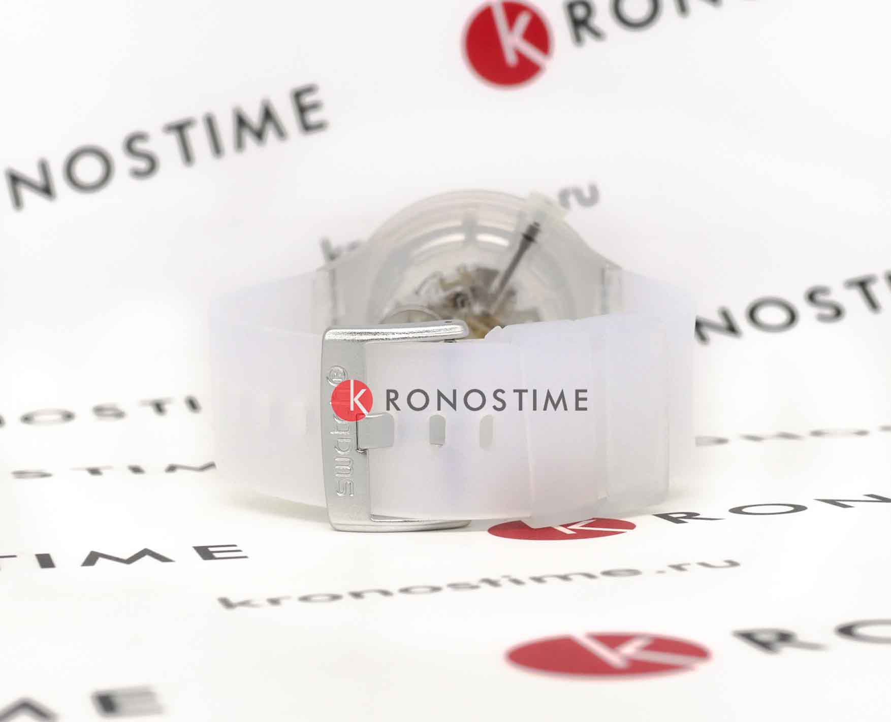 Swatch Swatch Big Bold Lacquered SB01K100 мужские часы белый циферблат на запястье