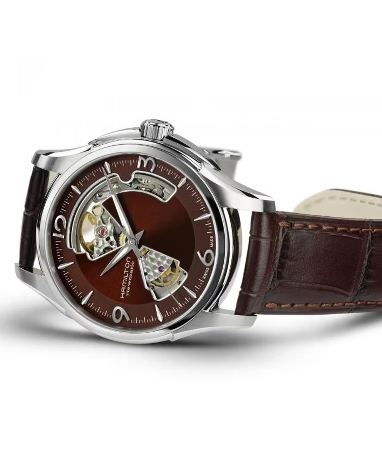 Hamilton Hamilton Jazzmaster Open Heart Auto H32565595 , наручные мужские часы фото под углом