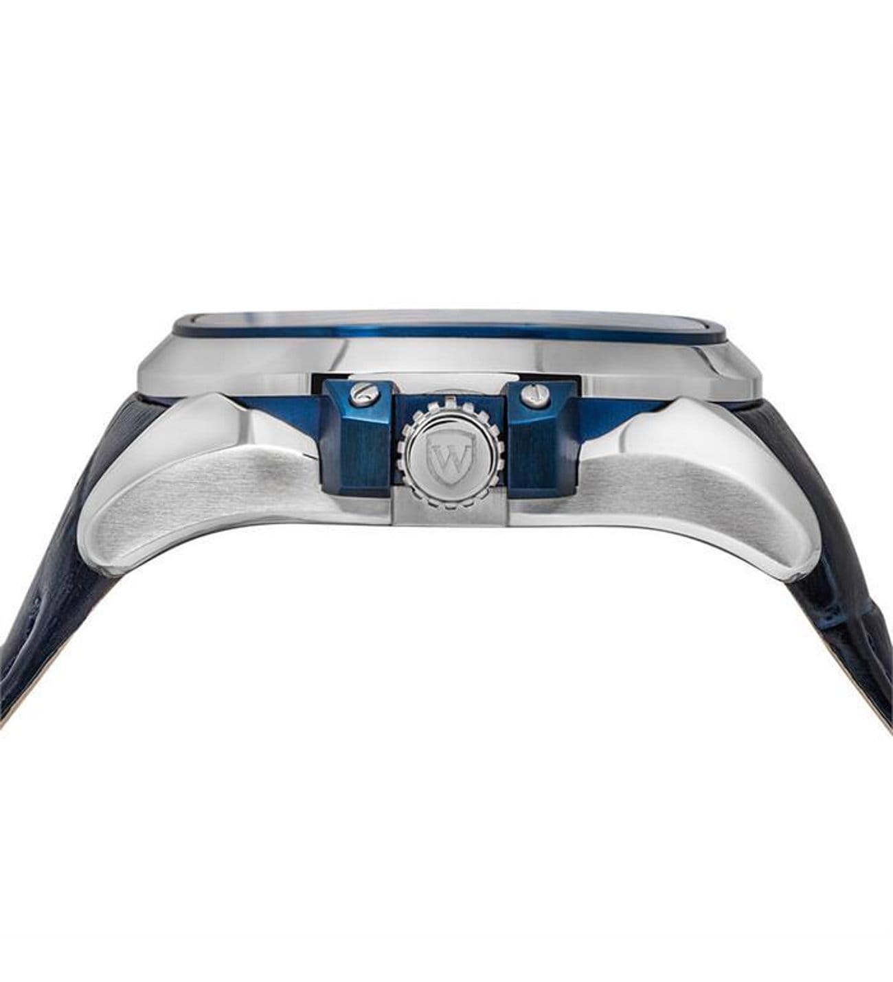 Wainer Wainer WA.25677-D		,  швейцария мужские часы на браслете кожаный боковой вид