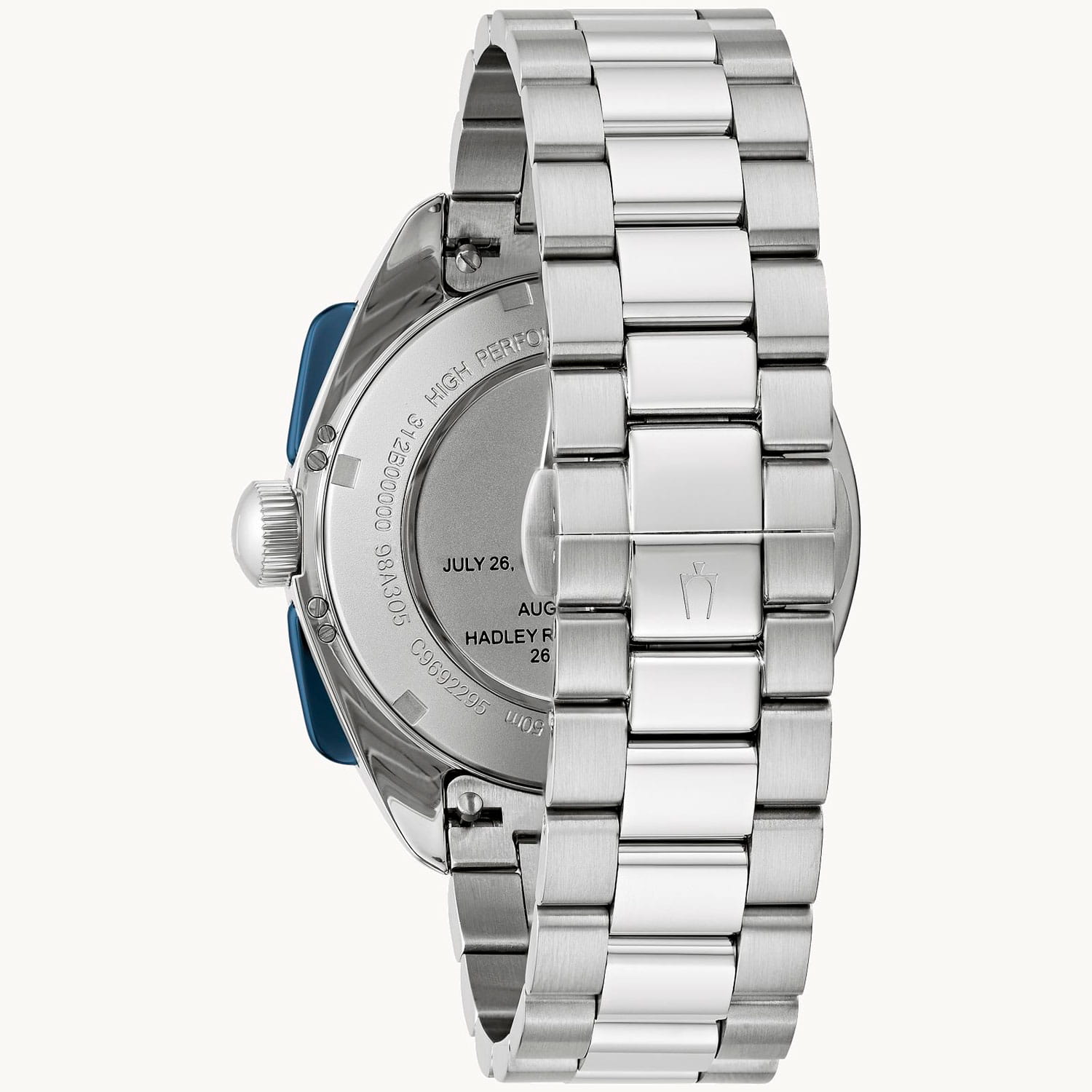 Bulova Bulova Lunar Pilot Chronograph 98K112,  сша мужские часы на браслете нержавеющая сталь боковой вид