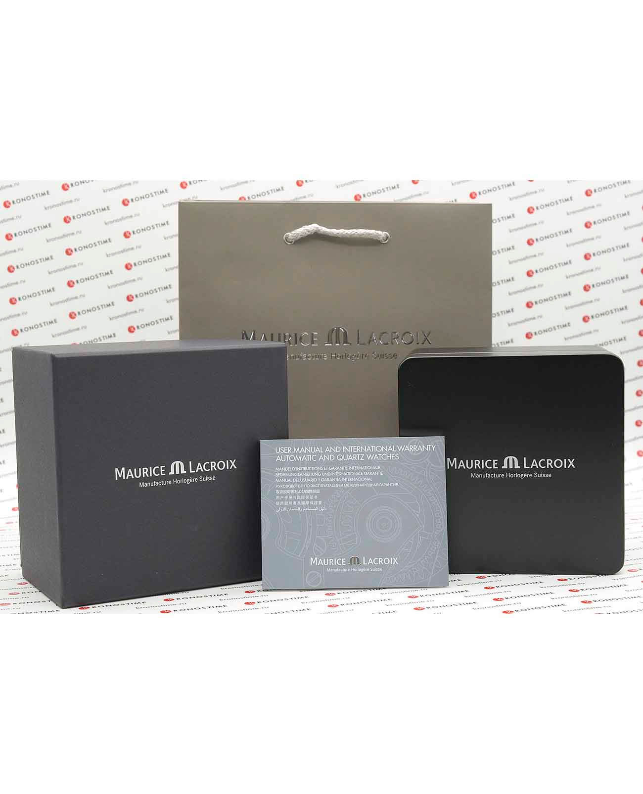 Maurice Lacroix Maurice Lacroix Aikon Automatic AI6028-SS001-030-1 механические мужские часы часы крупный план цветной циферблата