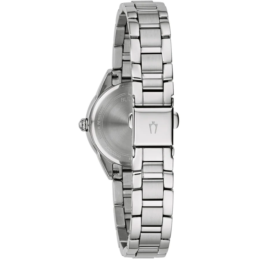 Bulova Bulova Sutton 96P250,  сша женские часы на браслете нержавеющая сталь боковой вид