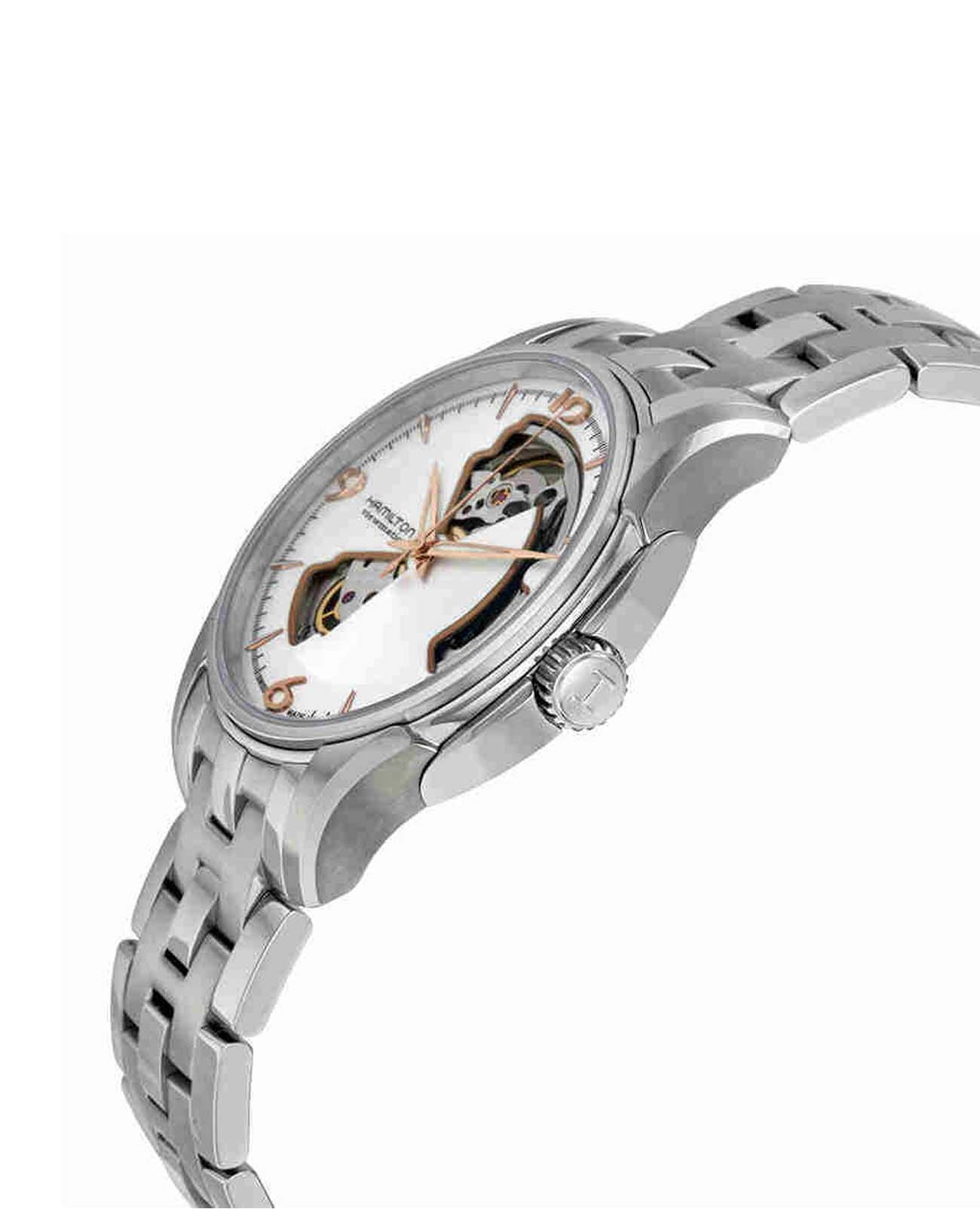 Hamilton Hamilton Jazzmaster Open Heart Auto H32565155, jazzmaster швейцария женские часы на браслете нержавеющая сталь боковой вид