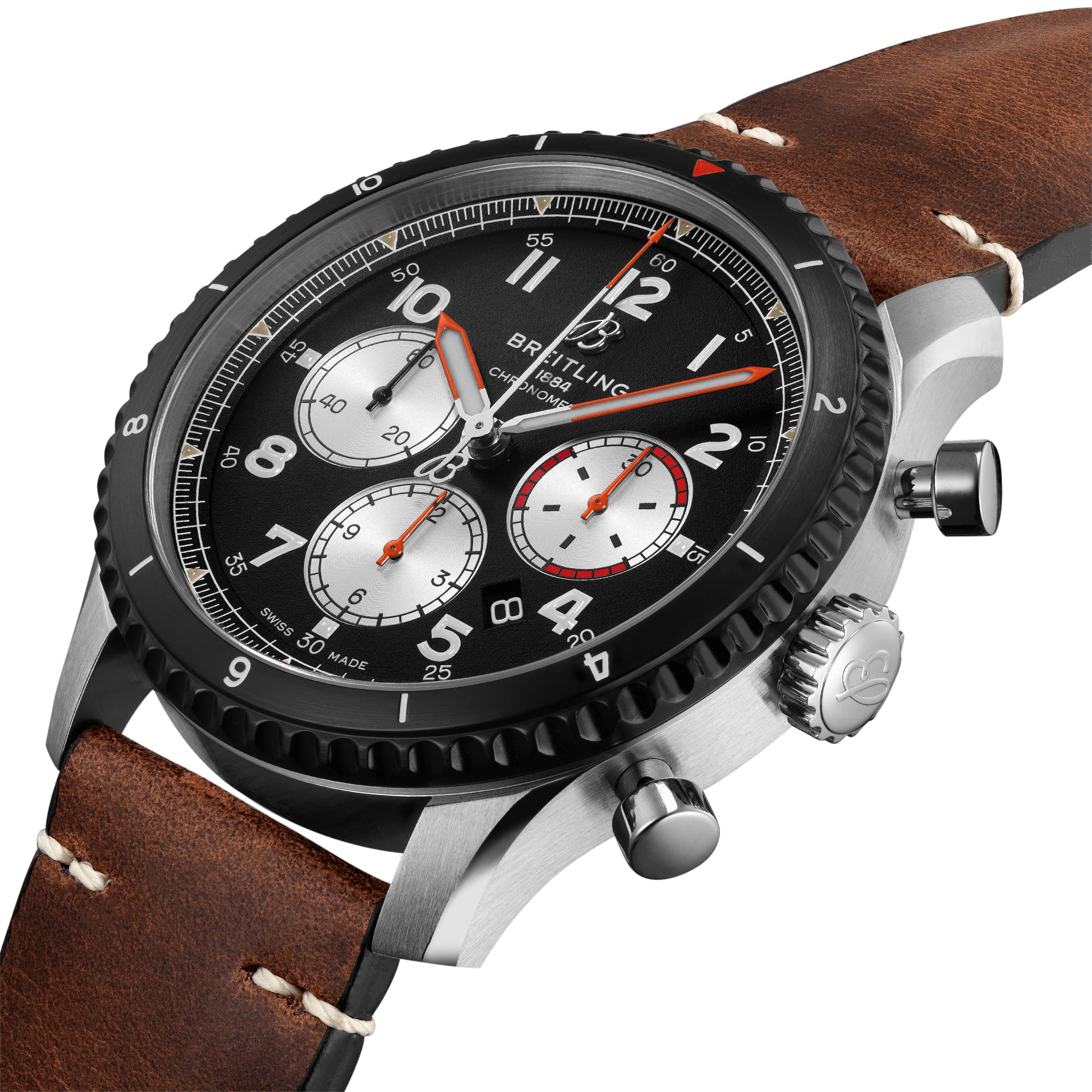 Breitling Breitling Aviator 8 B01 Chronograph 43 Mosquito AB01194A1B1X1 , наручные мужские часы фото под углом