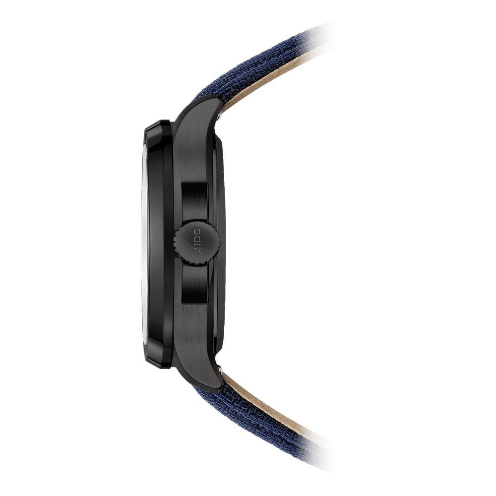 Mido Mido Multifort TV Big Date M049.526.37.041.00 мужские часы бирюзовый циферблат на запястье