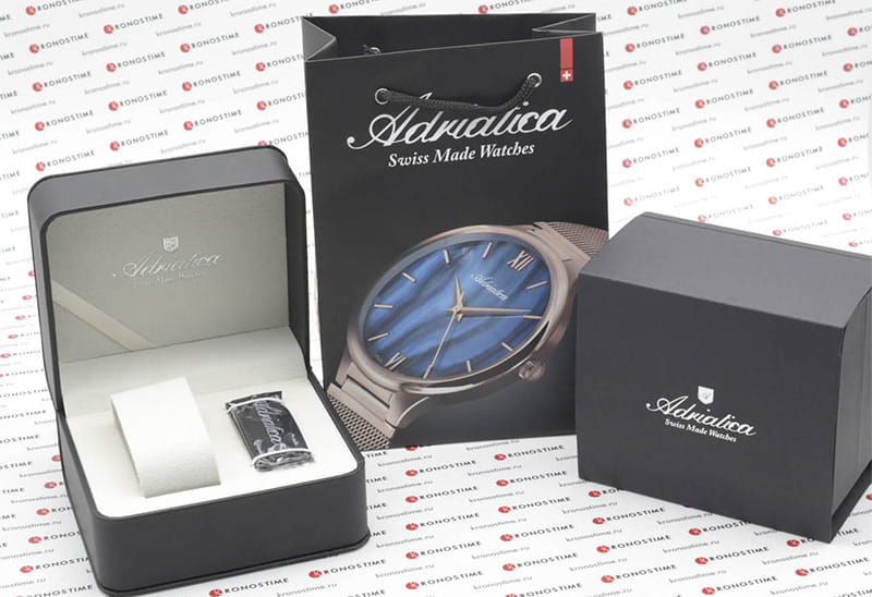 Adriatica Adriatica Essence A2804.5214WAS,  швейцария мужские часы на браслете кожаный боковой вид