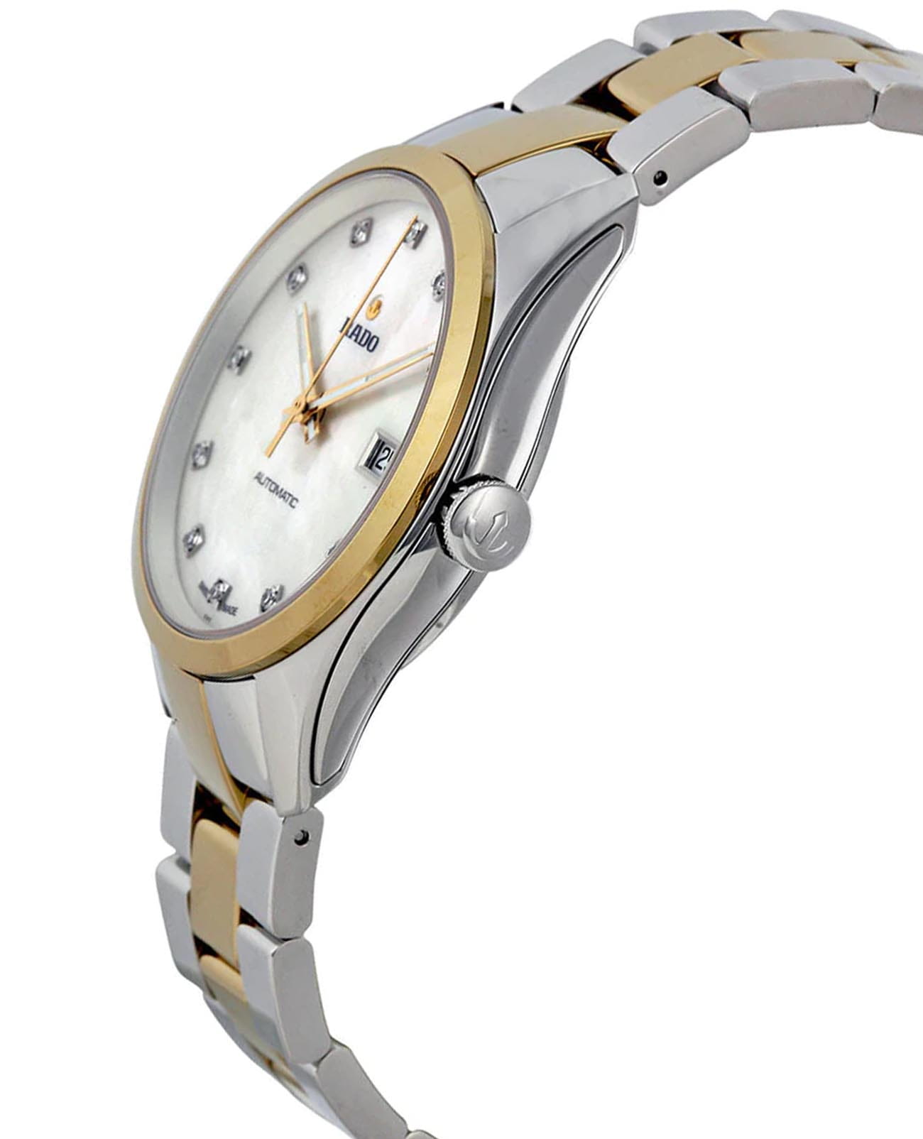 Rado Rado Hyperchrome R32979902, hyperchrome швейцария женские часы на браслете нержавеющая сталь с pvd-покрытием боковой вид