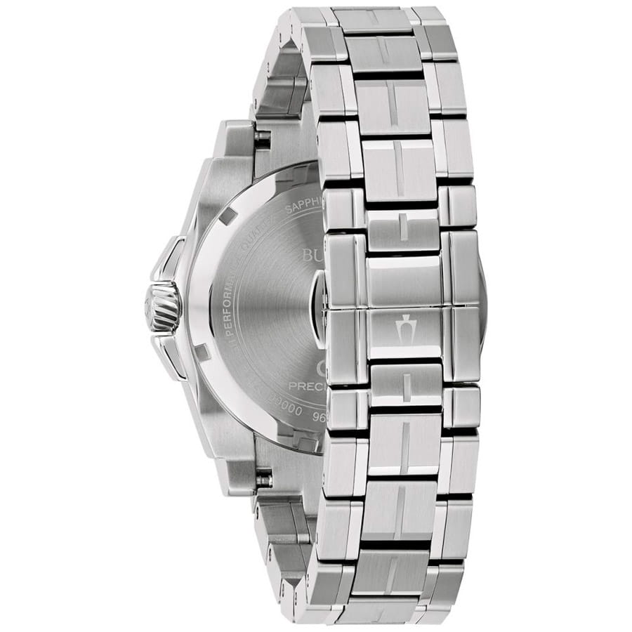 Bulova Bulova Precisionist 96B417,  сша мужские часы на браслете нержавеющая сталь боковой вид