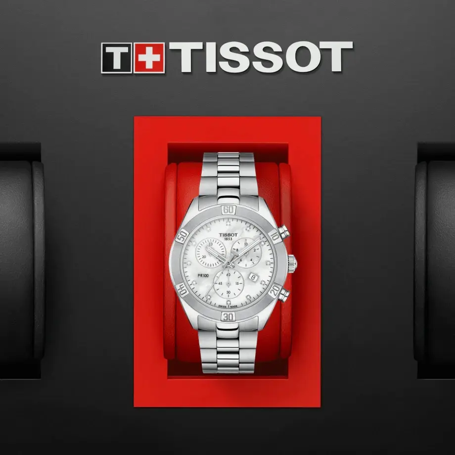 Часы Tissot PR 100 Sport Chic Chronograph T1019171111600 купить в  Новосибирске по цене 91189 RUB: описание, характеристики