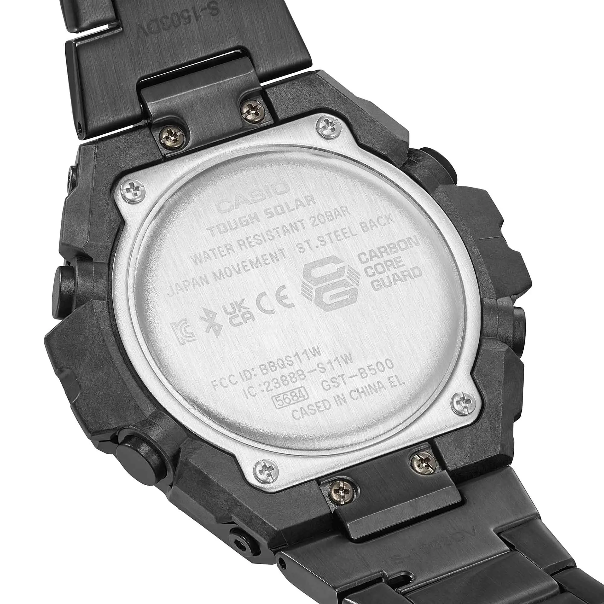 Часы Casio G-Shock GST-B500BD-1A купить в Новосибирске по цене 53979 RUB:  описание, характеристики