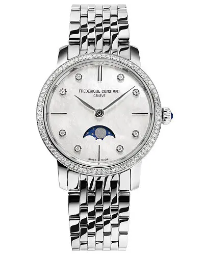 Frederique Constant Slimline Ladies Moonphase FC 206MPWD1S2B