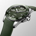 Longines Longines HydroConquest L3.781.4.06.9 мужские часы зеленый циферблат на запястье