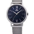 Orient Orient Basic Quartz RA-QC1701L  RA-QC1701L кварцевые женские часы  синий циферблат, браслет нержавеющая сталь — вид спереди