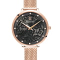 Pierre Lannier Pierre Lannier Eolia 039L938  039L938 кварцевые женские часы  черный циферблат, браслет нержавеющая сталь с pvd-покрытием — вид спереди