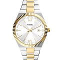 Fossil Fossil Scarlette ES5259  ES5259 кварцевые женские часы  серебристый циферблат, браслет нержавеющая сталь с ip-покрытием — вид спереди