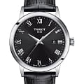 Tissot Tissot Classic Dream T129.410.16.053.00 Classic Dream T1294101605300 кварцевые мужские часы  черный циферблат, браслет кожаный — вид спереди