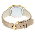 Casio Casio Vintage LA680WEGL-5DF vintage японские женские часы на браслете кожаный боковой вид