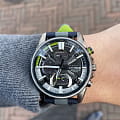 Casio Casio Edifice Scuderia Alpha Tauri Limited Edition EQB-1200AT-1A EQB — задняя крышка металл сталь корпуса японские часы