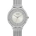 Guess Guess Dress Steel GW0402L1  GW0402L1 кварцевые женские часы  серебристый циферблат, браслет нержавеющая сталь — вид спереди