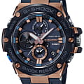 Casio Casio G-Shock GST-B100G-2A  GST-B100G-2AER электронные мужские часы  синий циферблат, браслет пластик — вид спереди