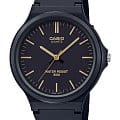 Casio Casio Collection MW-240-1E2VEF  MW-240-1E2VEF кварцевые мужские часы  черный циферблат, браслет пластик — вид спереди