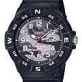 Casio Casio Collection MRW-220HCM-1BVEF  MRW-220HCM-1BVEF кварцевые мужские часы  серый циферблат, браслет пластик — вид спереди