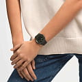 Swatch Swatch Skin Irony 42 SS07B108 кварцевые женские часы часы, крупный план черный циферблат