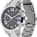 Guess Guess Atlas W0668G3 кварцевые мужские часы часы, крупный план черный циферблат