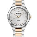 Cover Cover Cardea Crystal CO221.03  CO221.03 кварцевые женские часы  серебристый циферблат, браслет нержавеющая сталь с pvd-покрытием — вид спереди