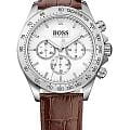 Hugo Boss Hugo Boss Ikon HB1513175  HB1513175 кварцевые мужские часы  белый циферблат, браслет кожаный — вид спереди