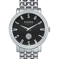  Versus Versace VSPEU0419  VSPEU0419 кварцевые женские часы  черный циферблат, браслет нержавеющая сталь — вид спереди