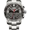 Victorinox Victorinox Chrono Classic 241618  241618 кварцевые мужские часы  серый циферблат, браслет нержавеющая сталь — вид спереди