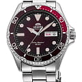 Orient Orient Mako Kamasu RA-AA0814R  RA-AA0814R механические мужские часы  бордовый циферблат, браслет нержавеющая сталь — вид спереди