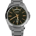 Casio MTP-1370D-1A2 наручные мужские часы застежка крупным планом