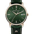 Maurice Lacroix Maurice Lacroix Eliros Date EL1118-PVP01-610-1  EL1118-PVP01-610-1 кварцевые женские часы  синий циферблат, браслет кожаный — вид спереди