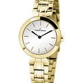 Jacques Lemans Jacques Lemans 1-2079C  1-2079C кварцевые женские часы  белый циферблат, браслет сталь с ip покрытием — вид спереди